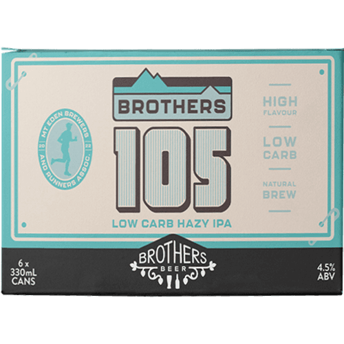 Brothers Beer 105 Low Carb Hazy IPA 6 × 330 mL