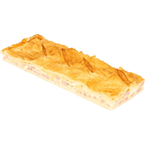 Oblong Bacon & Egg Pie