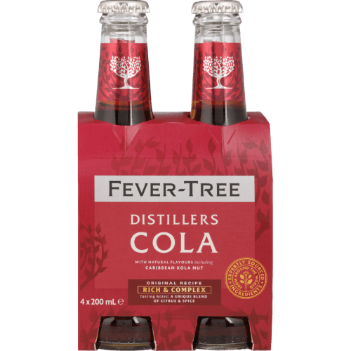 Fever Tree Distillers Cola Carbonated Beverages 4 × 200 mL