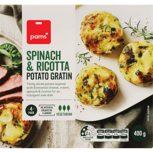 Pams Spinach & Ricotta Potato Gratin