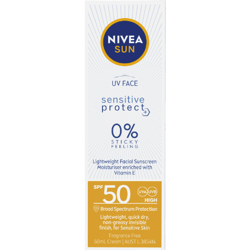 Nivea UV Face Sensitive Protect Sunscreen SPF50
