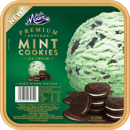 Much Moore Premium Awesome Mint Chocolate Cookies Ice Cream