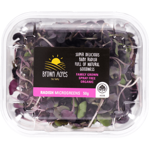 Brown Acres Organic Radish Microgreens 50 g