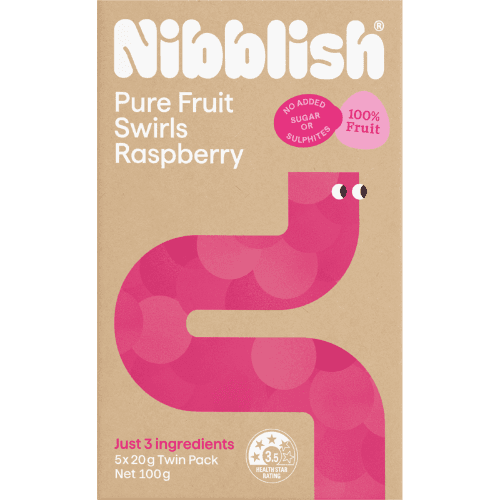 Nibblish Raspberry Pure Fruit Swirls
