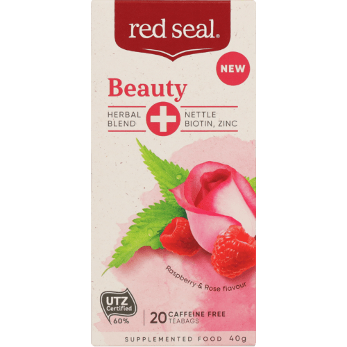 Red Seal Beauty Raspberry & Rose Flavour Tea Bags 20 pack