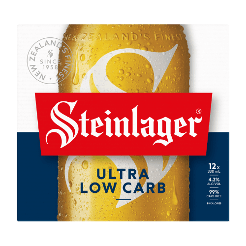 Steinlager Ultra Low Carb Lager Beer Bottles