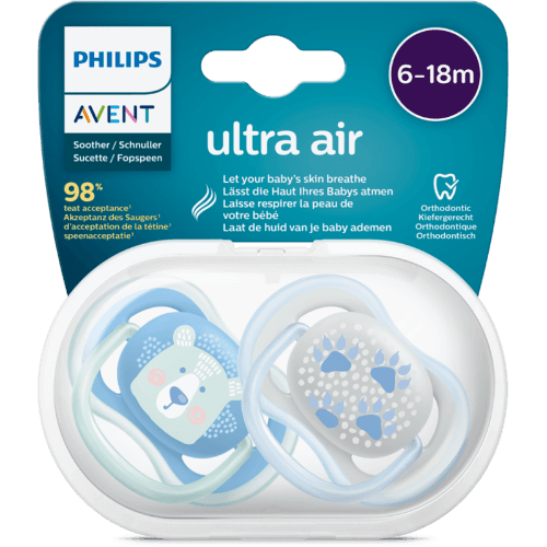 Philips Avent Ultra Air Blue Soother 6-18 Months
