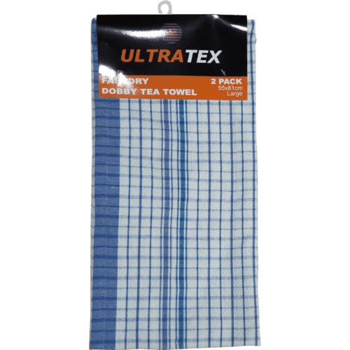 Ultratex Fastdry Cotton Dobby Tea Towel 2 pack