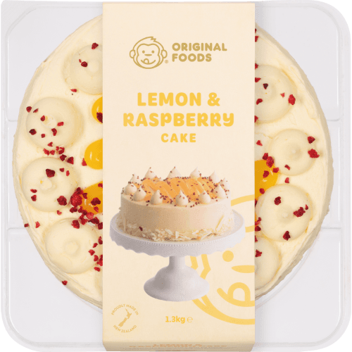 Original Foods Lemon & Raspberry Cake