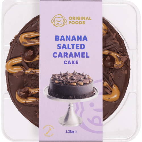 Original Foods Baking Co Banana Salted Caramel Cake