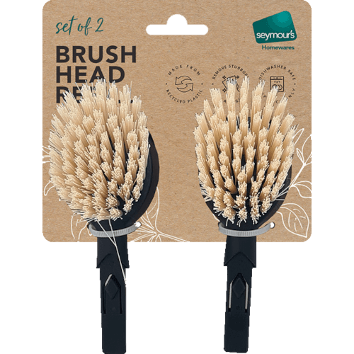 Seymours Replacement Brush Heads 2 pack