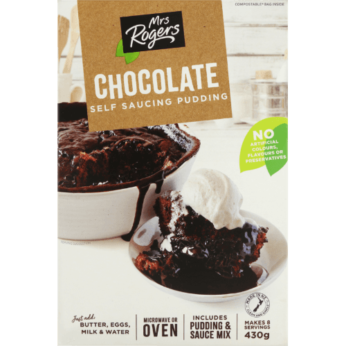 Mrs Rogers Chocolate Self Saucing Pudding Mix