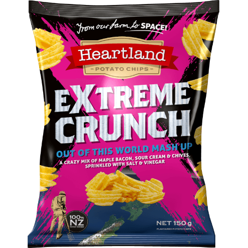 Heartland Extreme Crunch Out Of This World Mash Up Potato Chips
