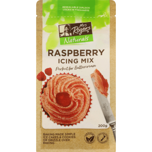 Mrs Rogers Naturals Raspberry Icing Mix