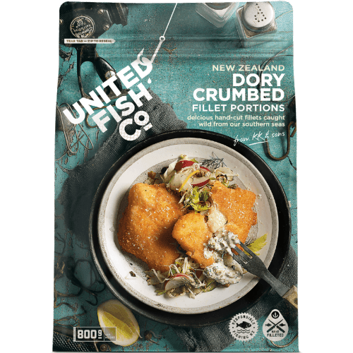 United Fish Co New Zealand Dory Crumbed Fillets Portions