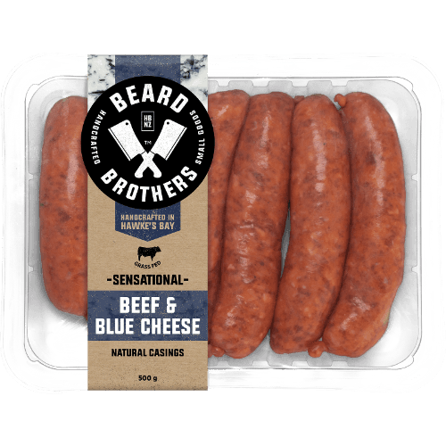 Beard Brothers Beef & Blue Cheese Sausages