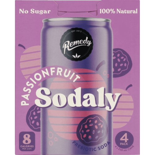 Remedy Passionfruit Sodaly Prebiotic Soda