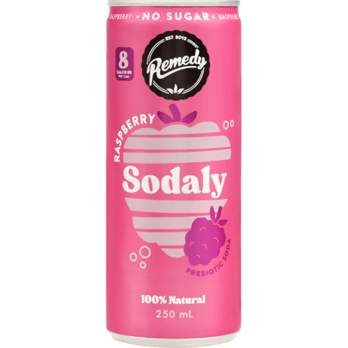 Remedy Raspberry Sodaly Prebiotic Soda 250 mL