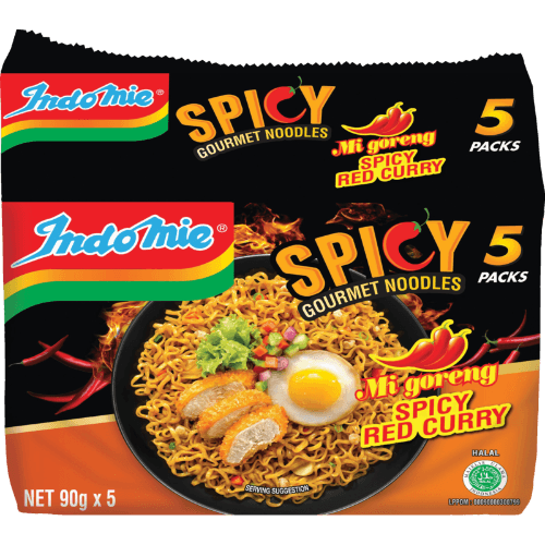 Indomie Spicy Red Curry Mi Goreng Noodles