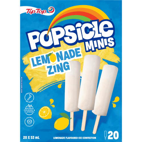 Tip Top Popsicle Minis Lemonade Zing Ice Blocks