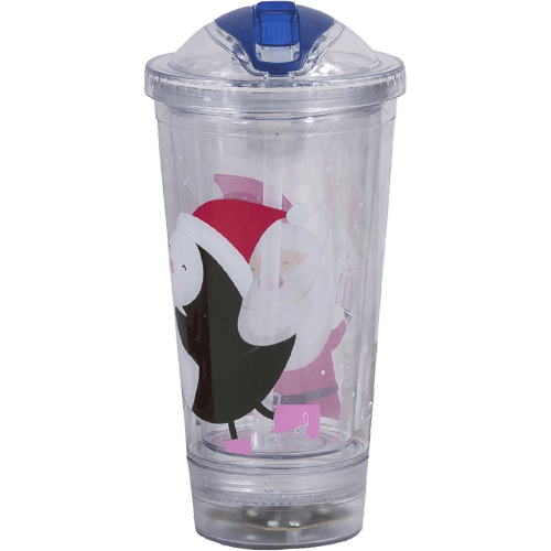 Korbond Christmas Double Wall Tumbler With Straw