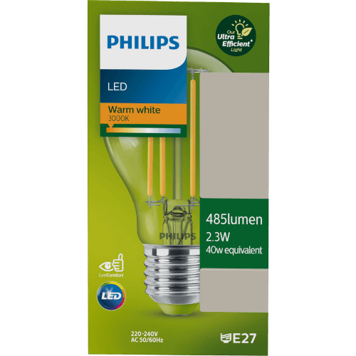 Philips 2.3W E27 Warm White R40 LED Bulb