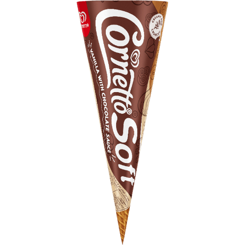 Cornetto Vanilla With Chocolate Sauce Ice Confection