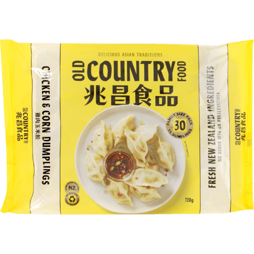Old Country Food Chicken & Corn Dumplings