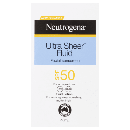 Neutrogena Ultra Sheer Fluid Facial Sunscreen SPF50