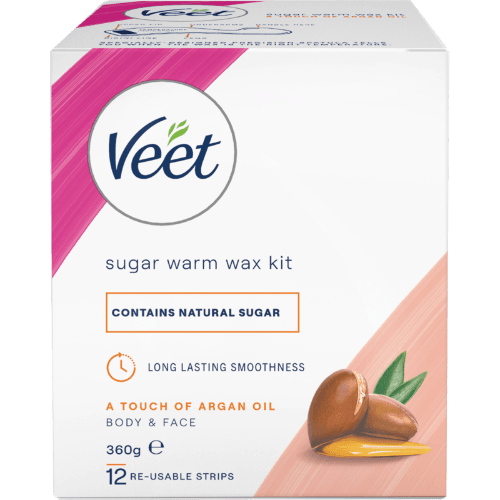 Veet Sugar Warm Wax Kit with Argan Oil