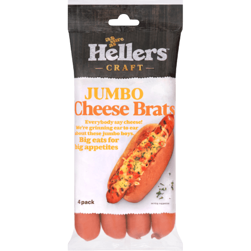 Hellers Craft Jumbo Cheese Brats