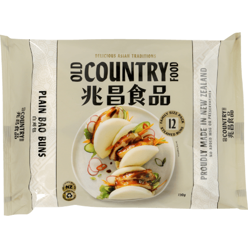 Old Country Food Plain Bao Buns 720 g