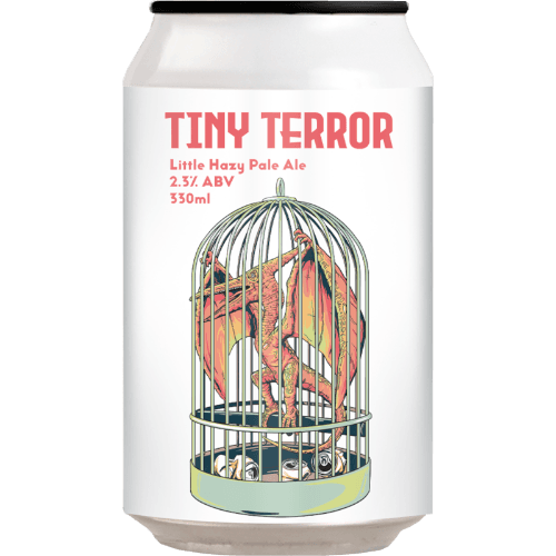 Double Vision Brewing Company Tiny Terror Little Hazy Pale Ale 330 mL