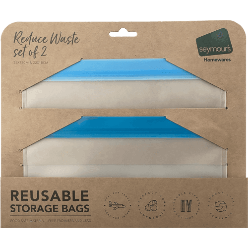 Seymours Lay Flat Reusable Bags 2 pack