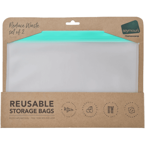 Seymours Large Lay Flat Reusable Bags 2 pack