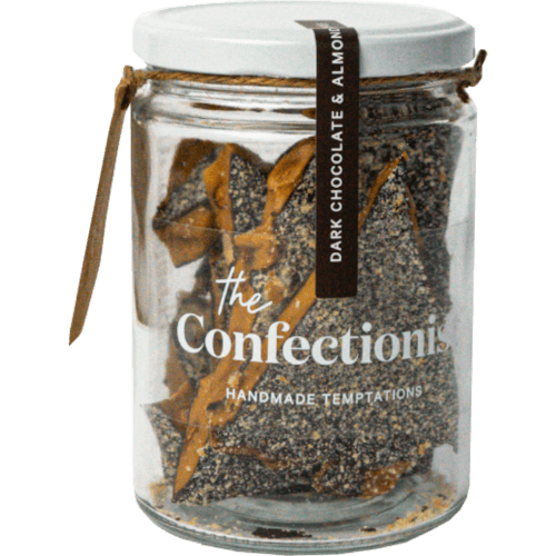 The Confectionist Dark Chocolate & Almond Toffee Jar