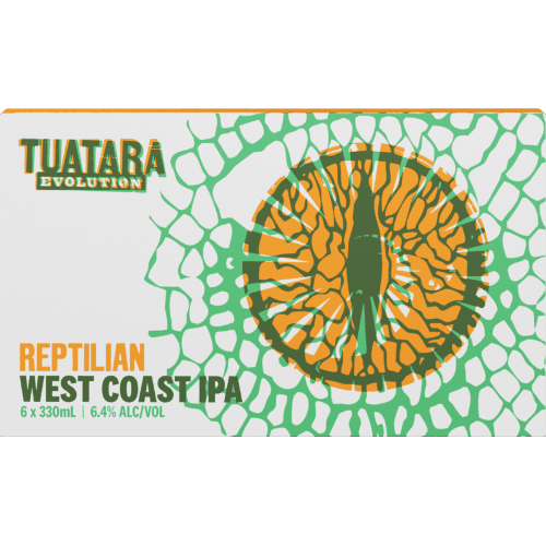 Tuatara Reptilian West Coast IPA Cans 6 × 330 mL