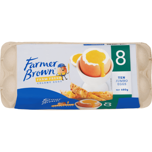 Farmer Brown Fresh Colony Caged Size 8 Eggs