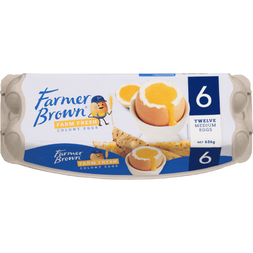Farmer Brown Fresh Colony Caged Size 6 Eggs