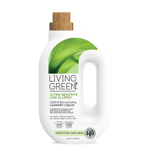 Living Green Ultra-Sensitive Low Allergy Certified Natural Laundry Liquid