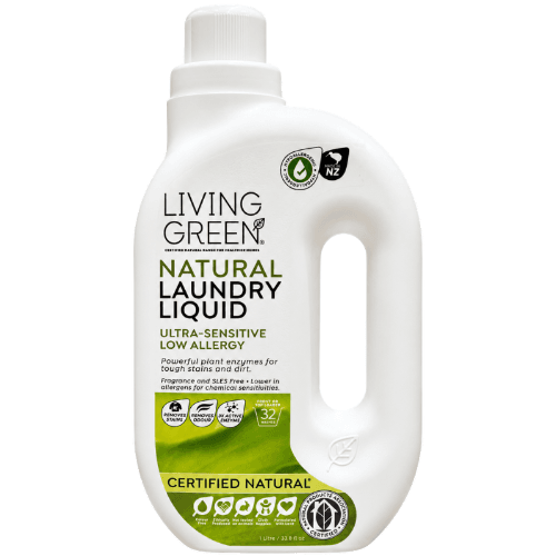 Living Green Ultra-Sensitive Low Allergy Certified Natural Laundry Liquid