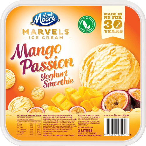 Much Moore Marvels Mango Passion Yoghurt Smoothie Ice Cream