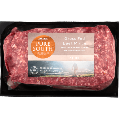 Pure South Fresh Grass Fed Beef Mince Halal 85CL 500 g