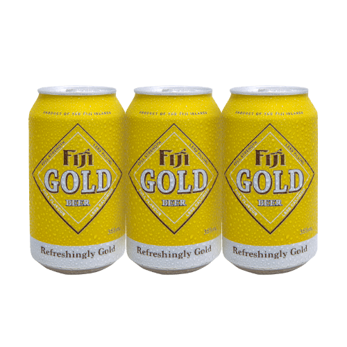 Fiji Gold Beer Cans