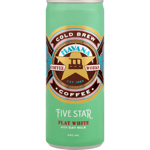 Havana Coffee Works Five Star Flat White With Oat Milk Cold Brew
