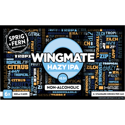 Sprig + Fern Brewing Co. Wingmate Non-Alcoholic Hazy IPA Cans