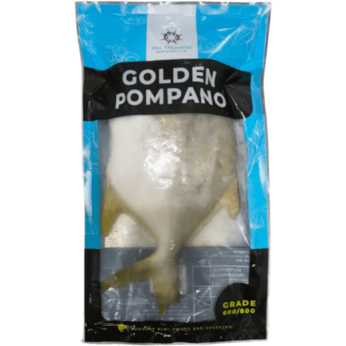 Sea Treasure Seafoods Golden Pompano Whole 600-800g 10kg Fish