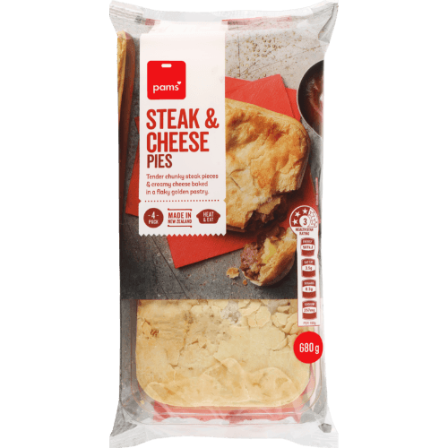 Pams Steak & Cheese Pies
