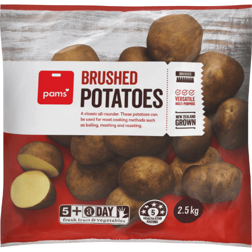 Pams White Brushed Potatoes