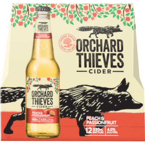 Orchard Thieves Peach & Passionfruit Cider Bottles